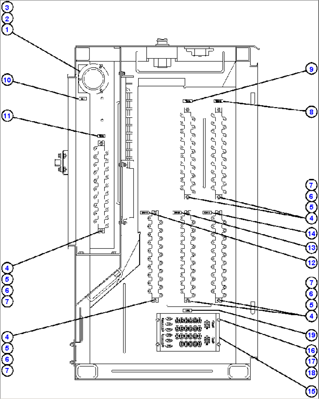 CONTROL CABINET RIGHT DOOR (RIGHT SIDE WALL)