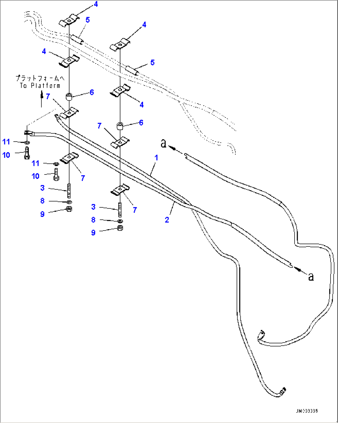Platform R.H., Battery Relay Wiring Harness (#80229-)