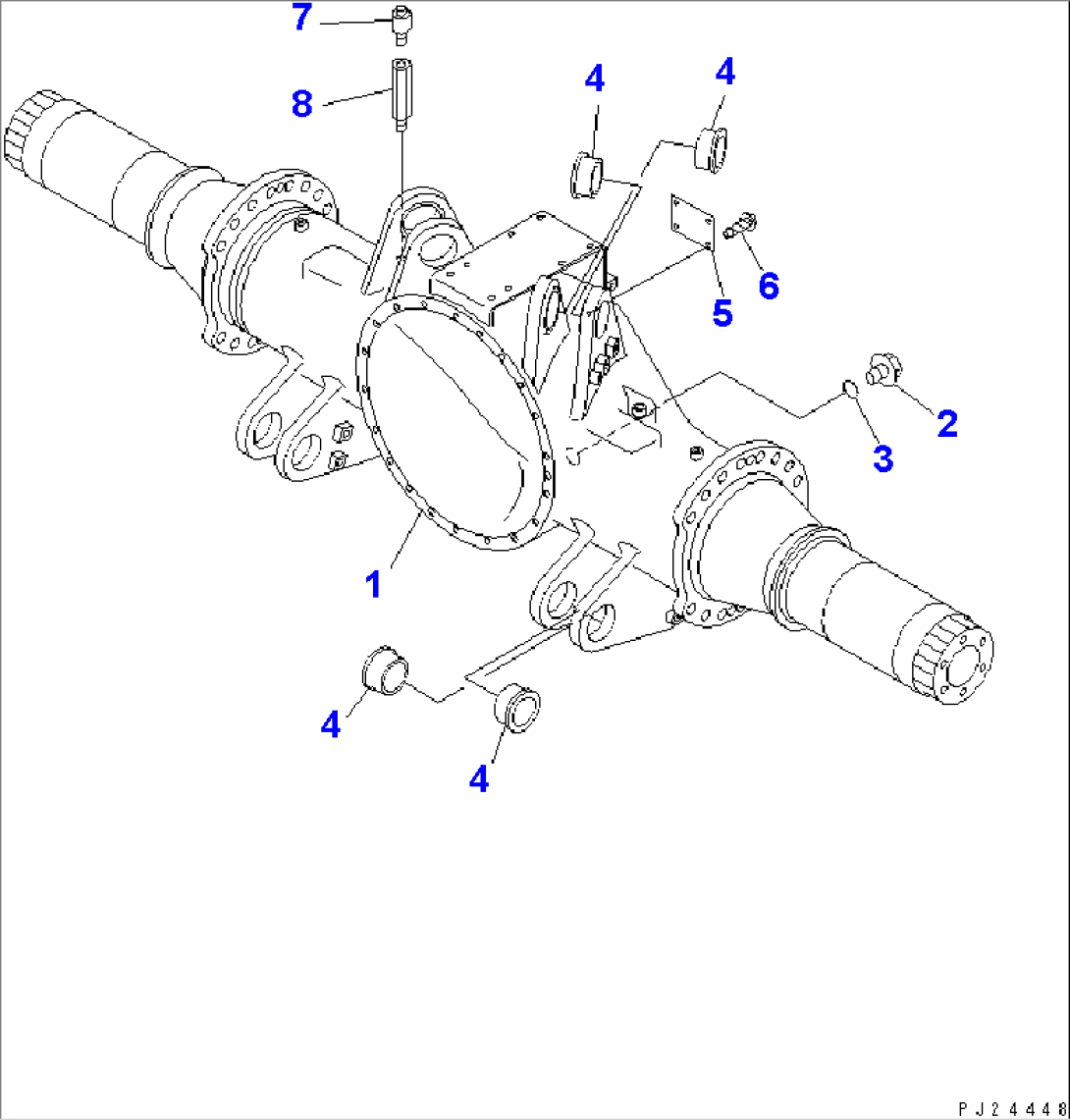 REAR AXLE HOUSING (FOR AUTO LUBRICATION)(#1001-1311)