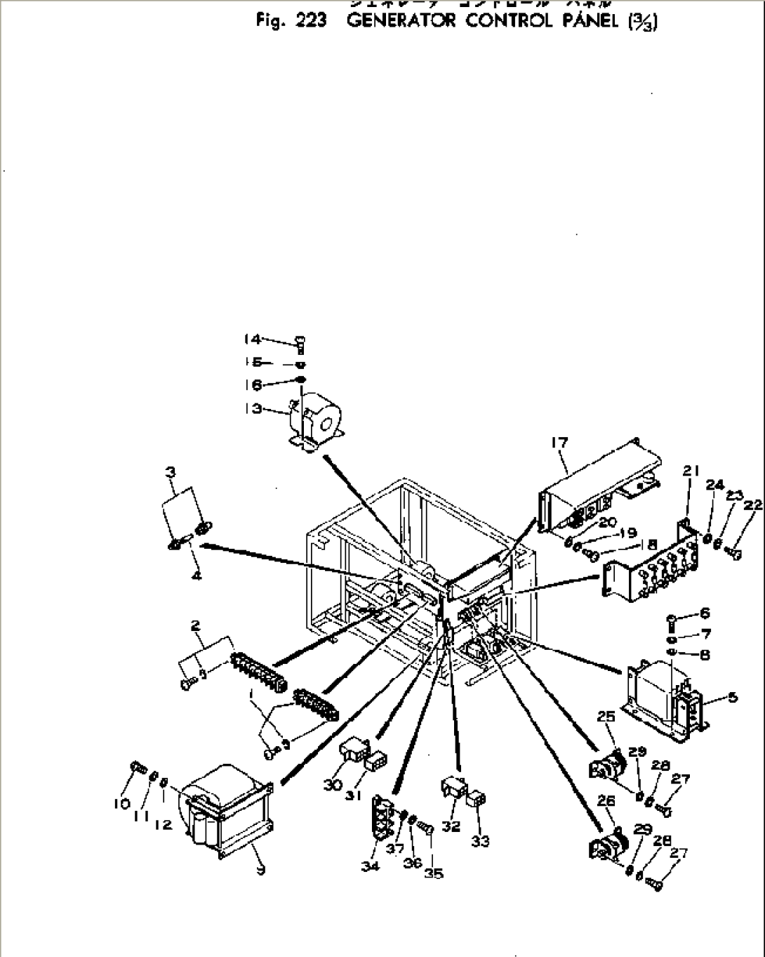 GENERATOR INSTRUMENT PANEL (3/3)