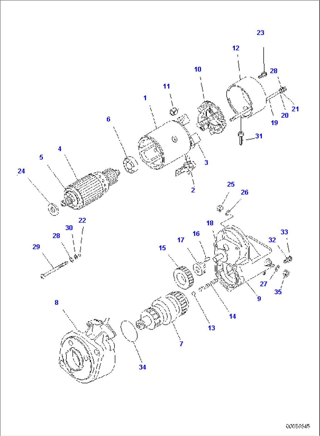 STARTING MOTOR, 4.5KW