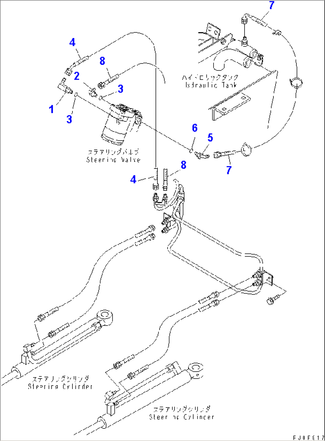 STEERING HYDRAULIC LINE(#11258-12000)