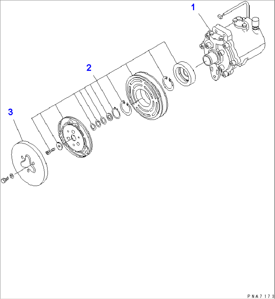 AIR COMRESSOR UNIT (FOR AIR CONDITIONER)(#15042-)