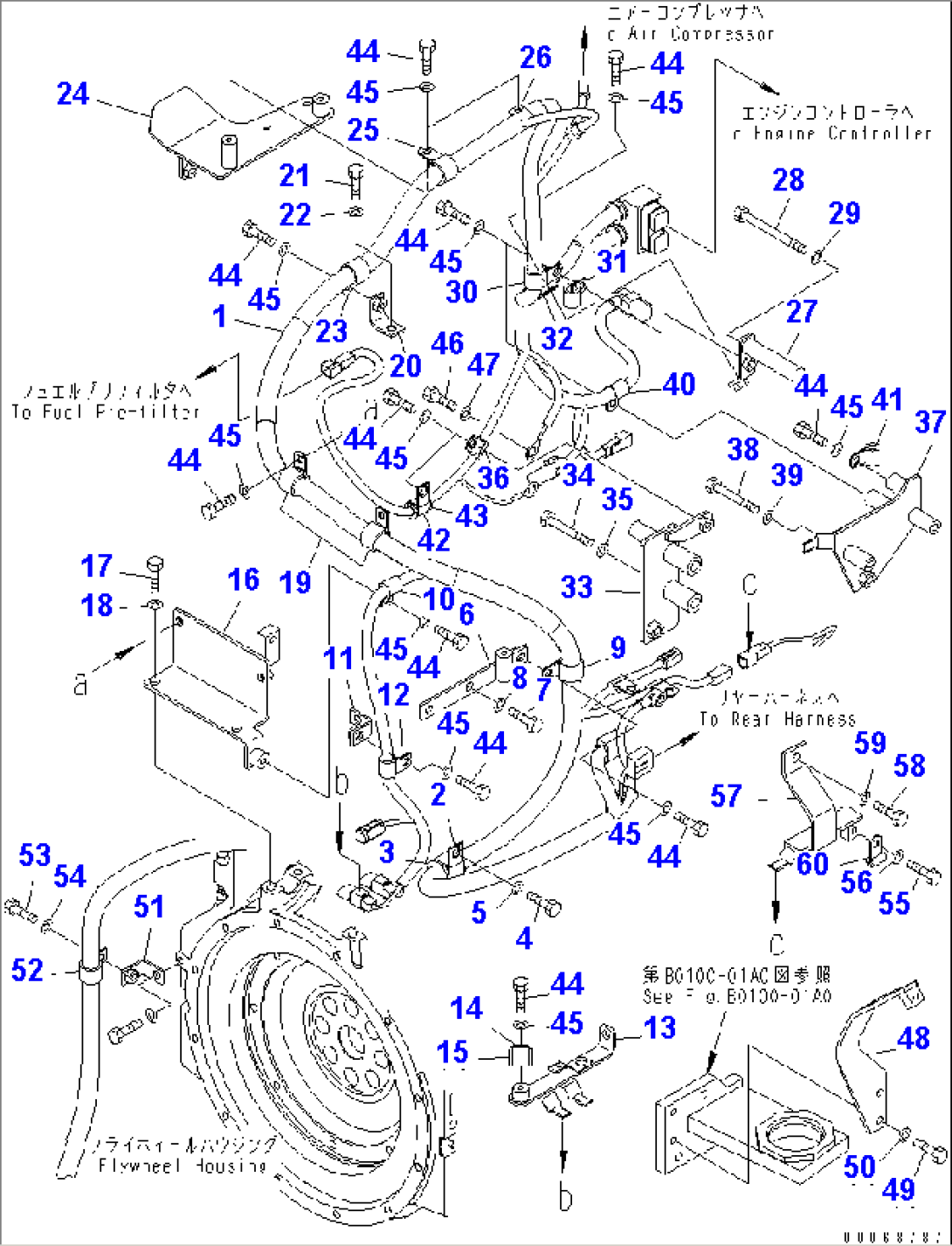 ENGINE HARNESS (AIR CONDITIONER)(#70001-)