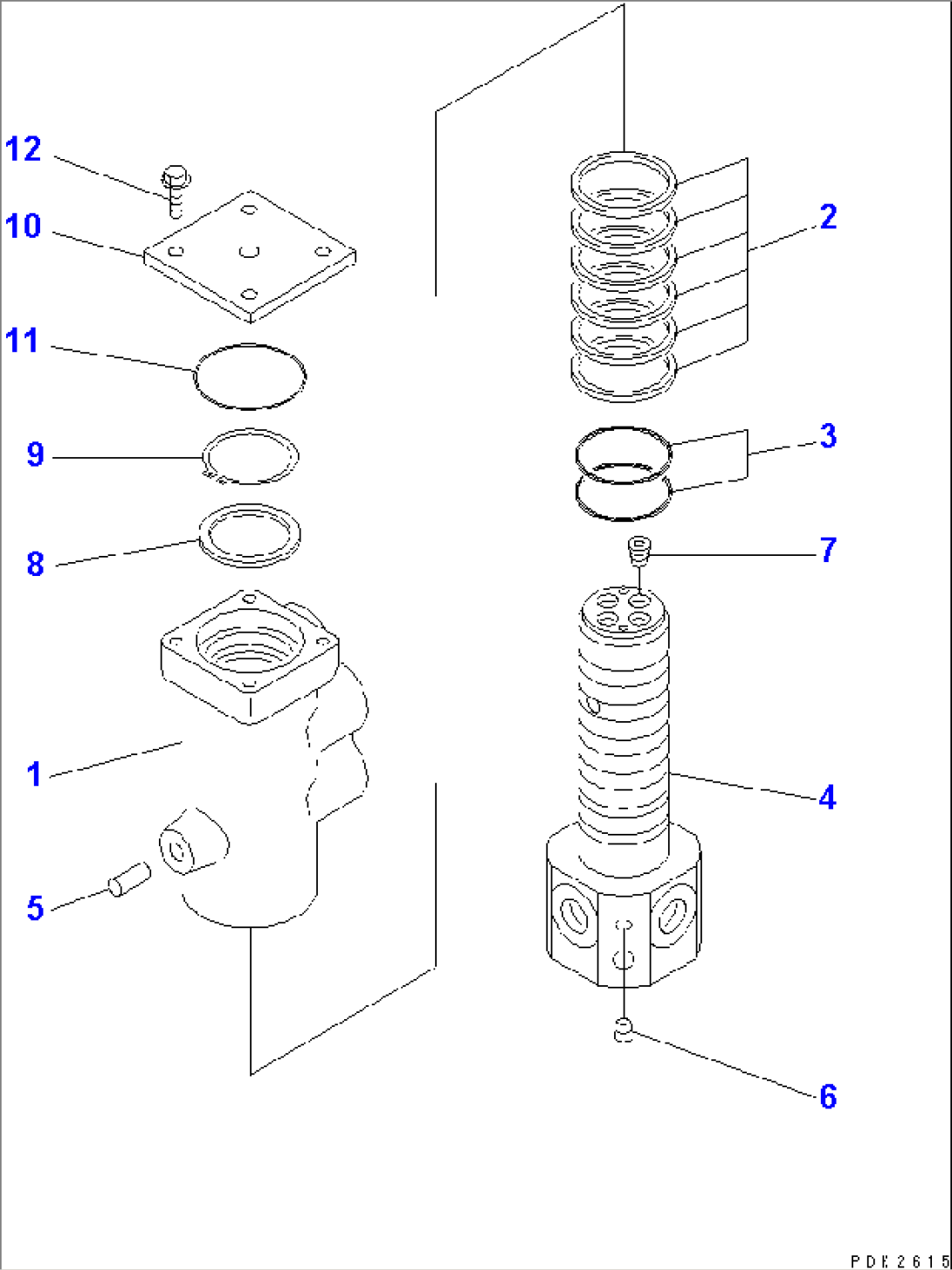 SWIVEL JOINT (INNER PARTS)(#1061-1219)