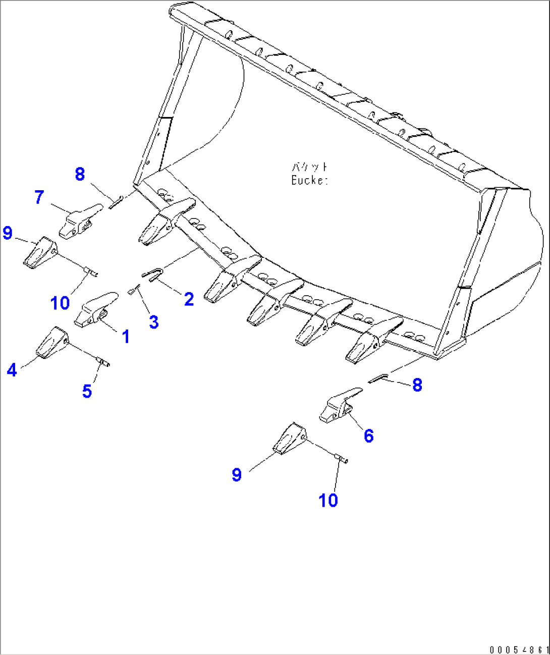 TOOTH (ADAPTER WELDED TYPE)(#55001-)