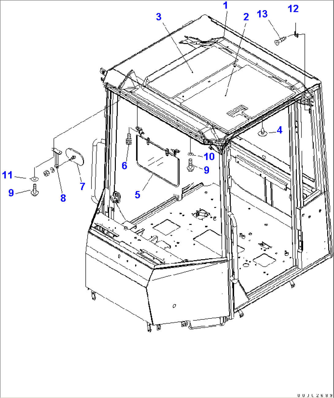 ROPS CAB (ROOF PAD)