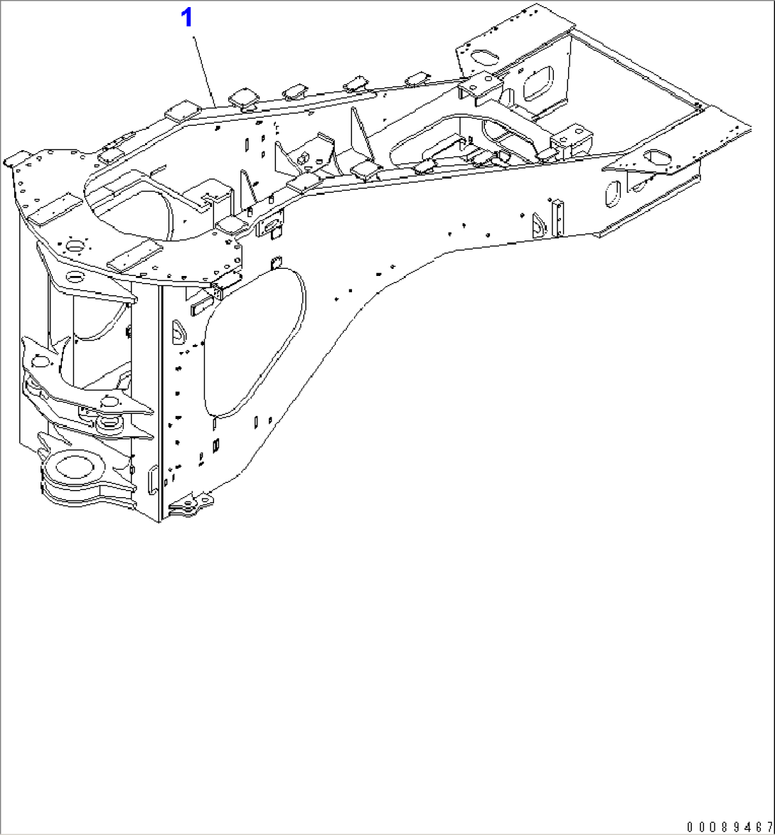 REAR FRAME (ENGINE EMERGENCY STOP)(#50084-)