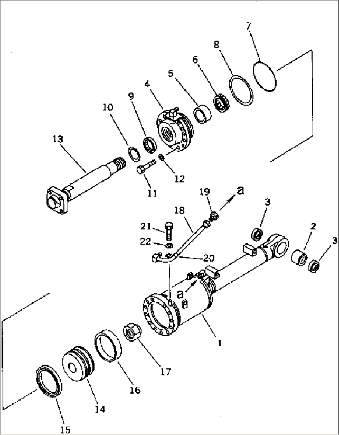 BLADE TILT AND PITCH CYLINDER (FOR STRAIGHT TILT-PITCH DOZER)