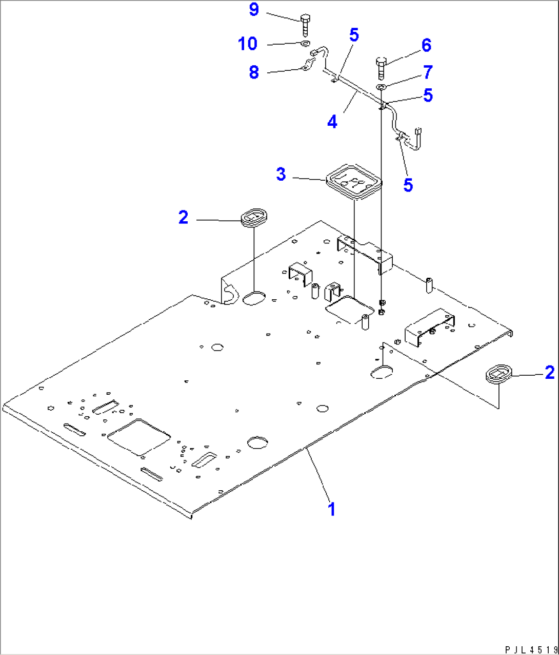 FLOOR (FLOOR FRAME) (1 OR 2-ACTUATER ATTACHMENT)(#15260-)