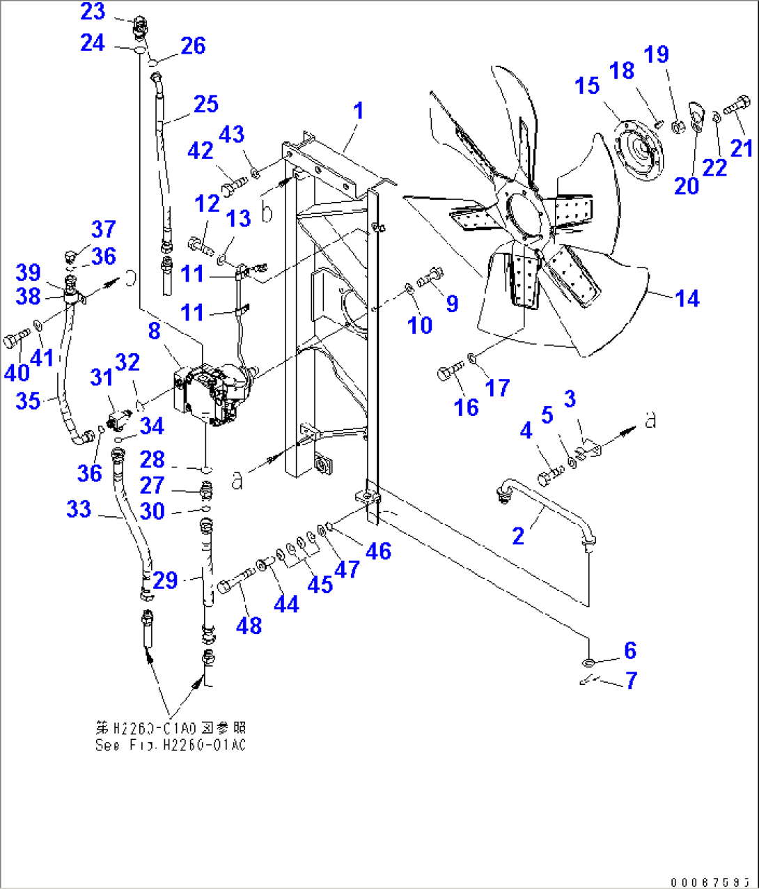 FAN AND MOTOR PIPING(#20001-)
