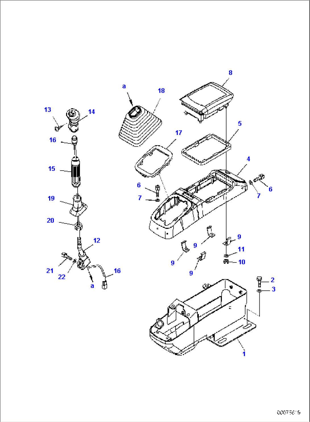 FLOOR FRAME, FLOOR, CONSOLE, RHS