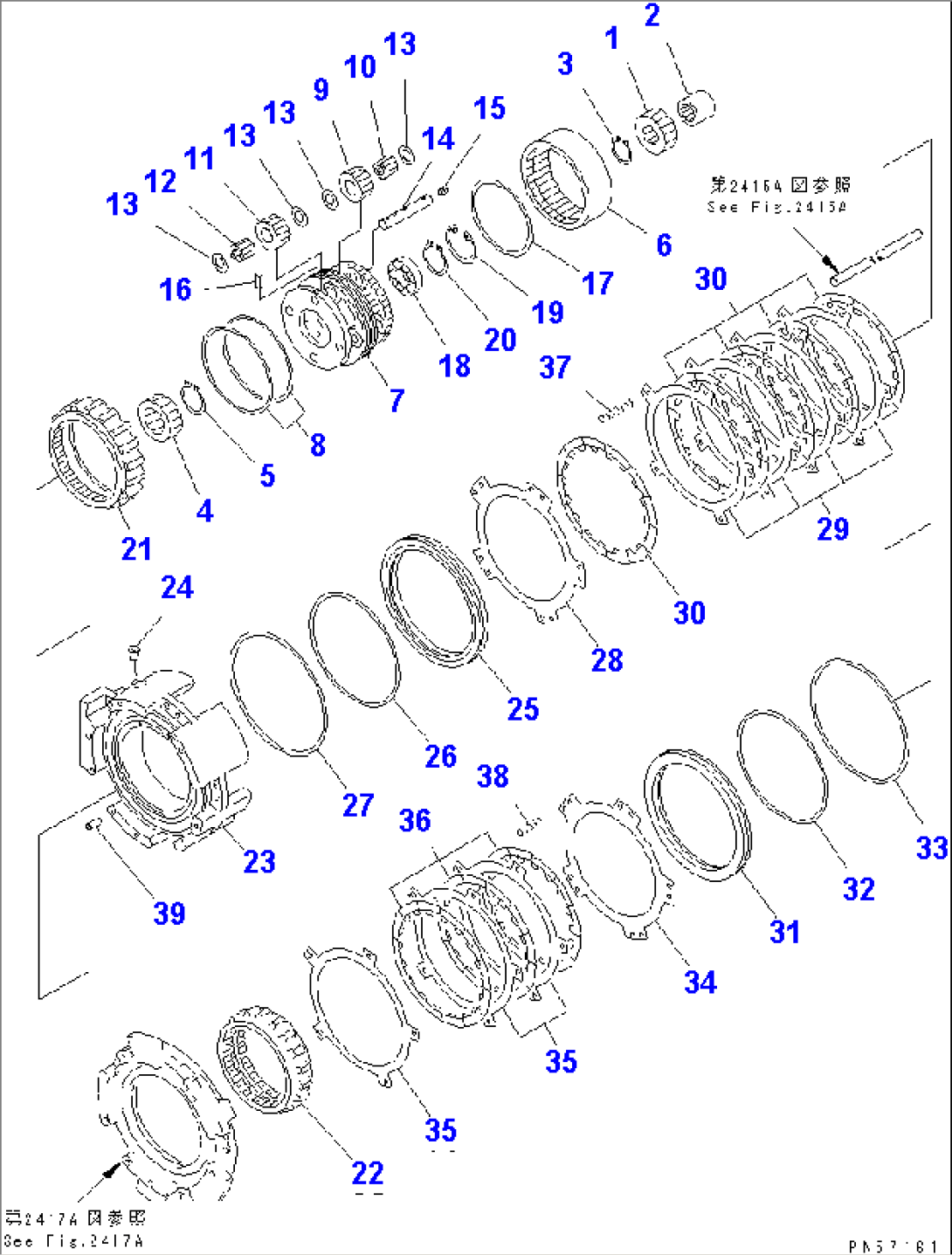 TRANSMISSION (FORWARD AND 3RD CLUTCH)(#(4563)-)