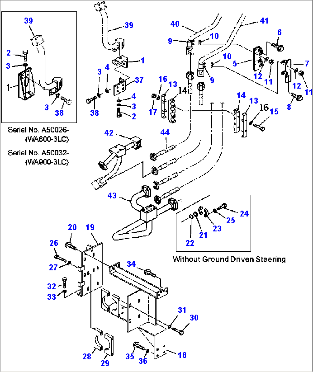 H4200-07A0 HYDRAULIC PIPING MOUNTING PARTS