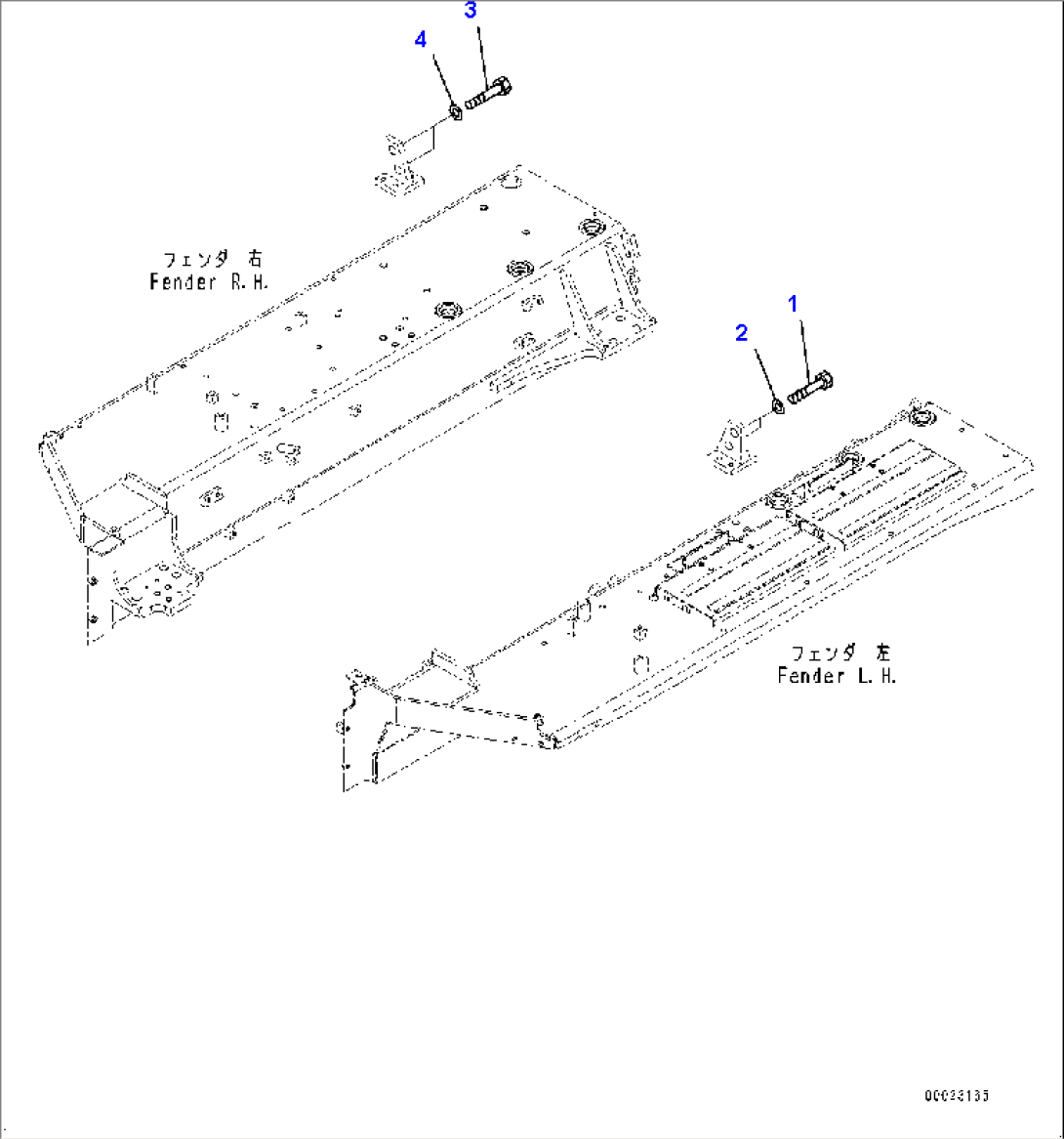 Fender Related Parts, Bracket (#1006-)