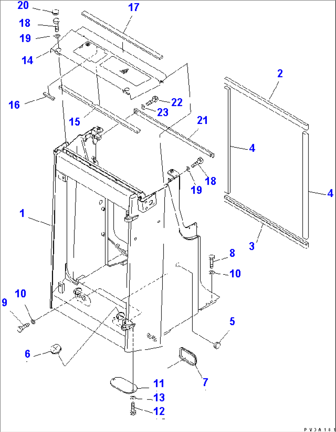 RADIATOR GUARD (FOR PERFORATED MASK)