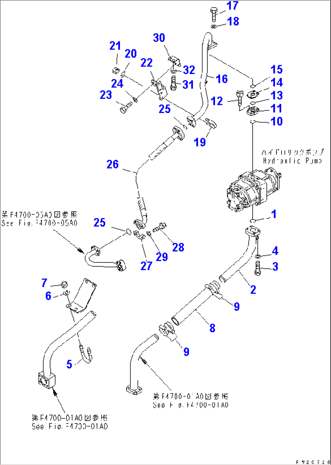 TORQUE CONVERTER AND TRANSMISSION LINE (PUMP PIPING¤ SUCTION AND DELIVERY)(#52001-52405)