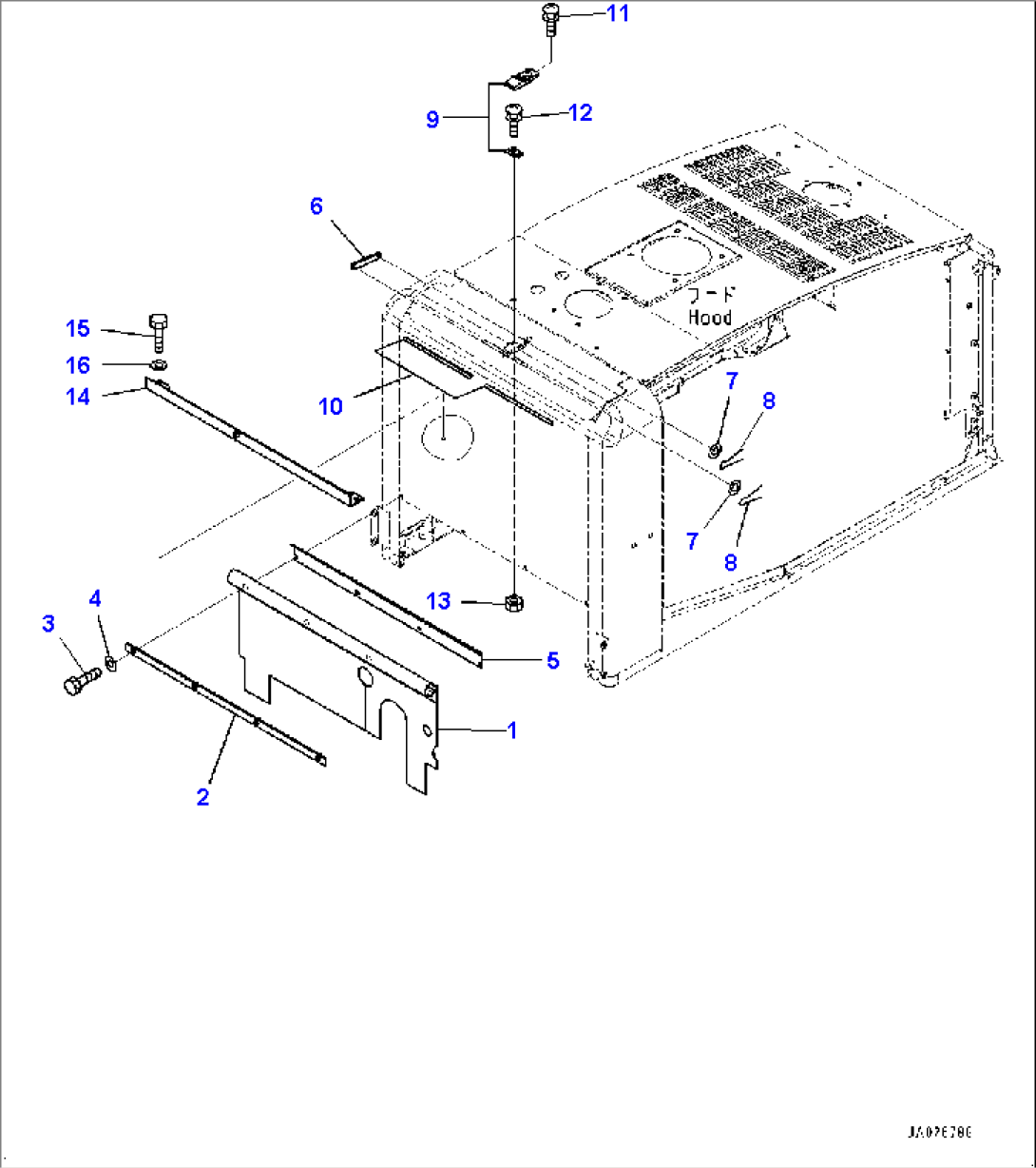 Engine Hood, Bulkhead (#73308-)