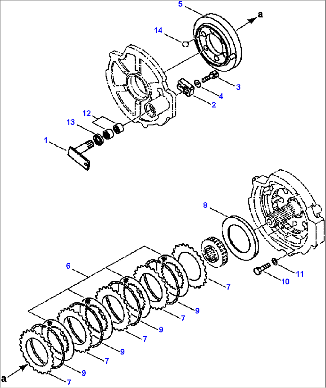 FIG. F4350-57A0 TRANSMISSION - PARKING BRAKE