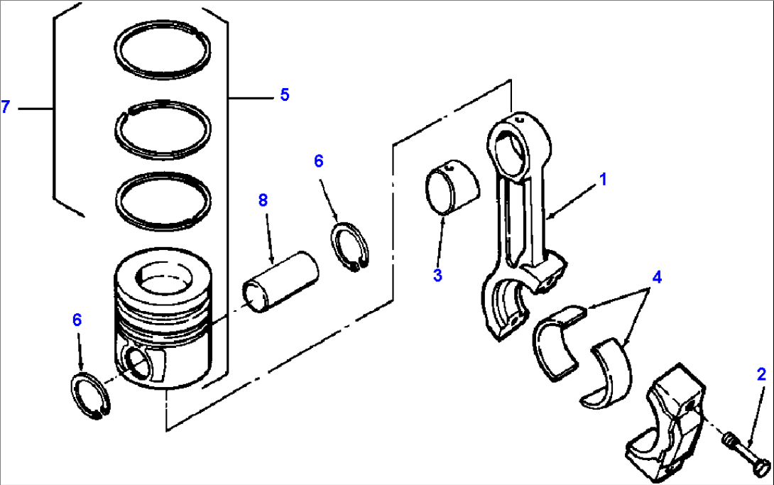 CONNECTING ROD AND PISTON