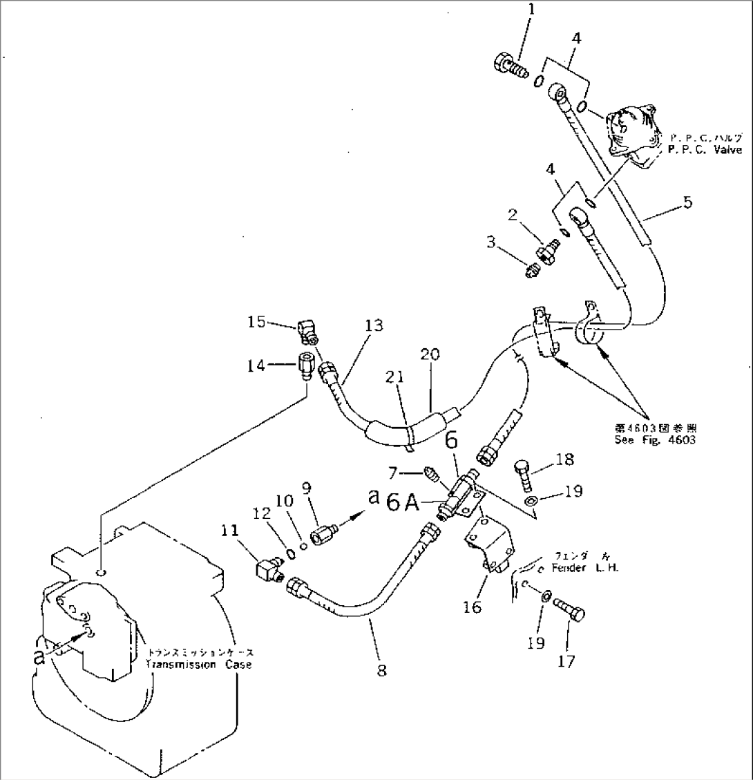 STEERING PIPING (TRANSMISSION LINE) (1/3) (FOR MONO LEVER STEERING)