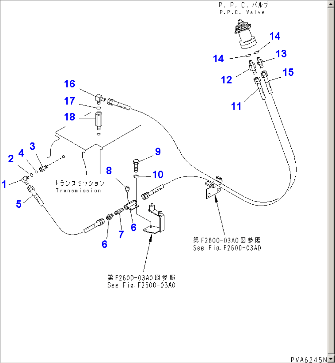 STEERING PIPING (1/3) (TRANSMISSION LINE)(#41055-)