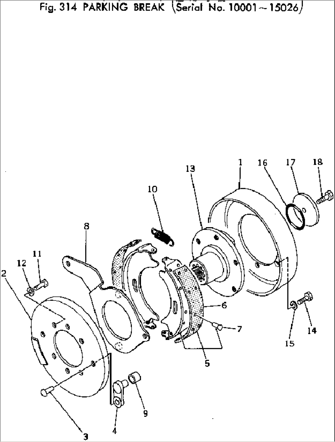 PARKING BRAKE(#10001-15026)