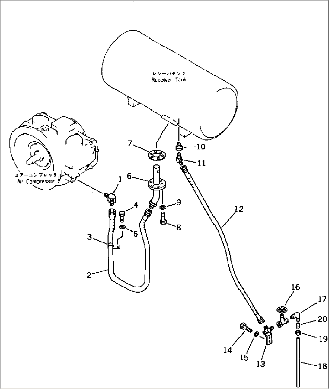 AIR PIPING (FOR COMPRESSOR TO TANK)