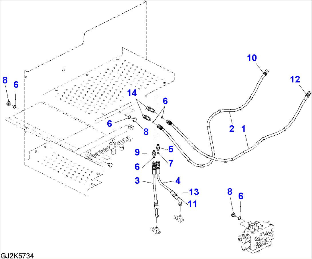 PROPORTIONAL CONTROL (TWO-PIECE-BOOM/ONE ATTACHMENT)