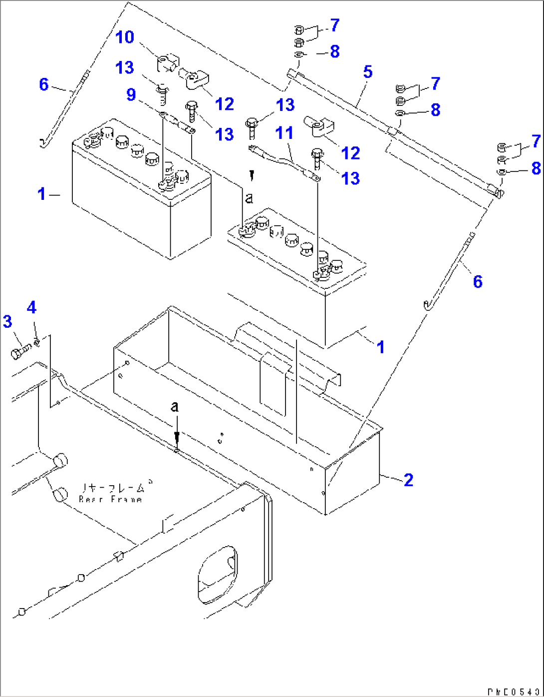 BATTERY AND BATTERY BOX(#50001-)