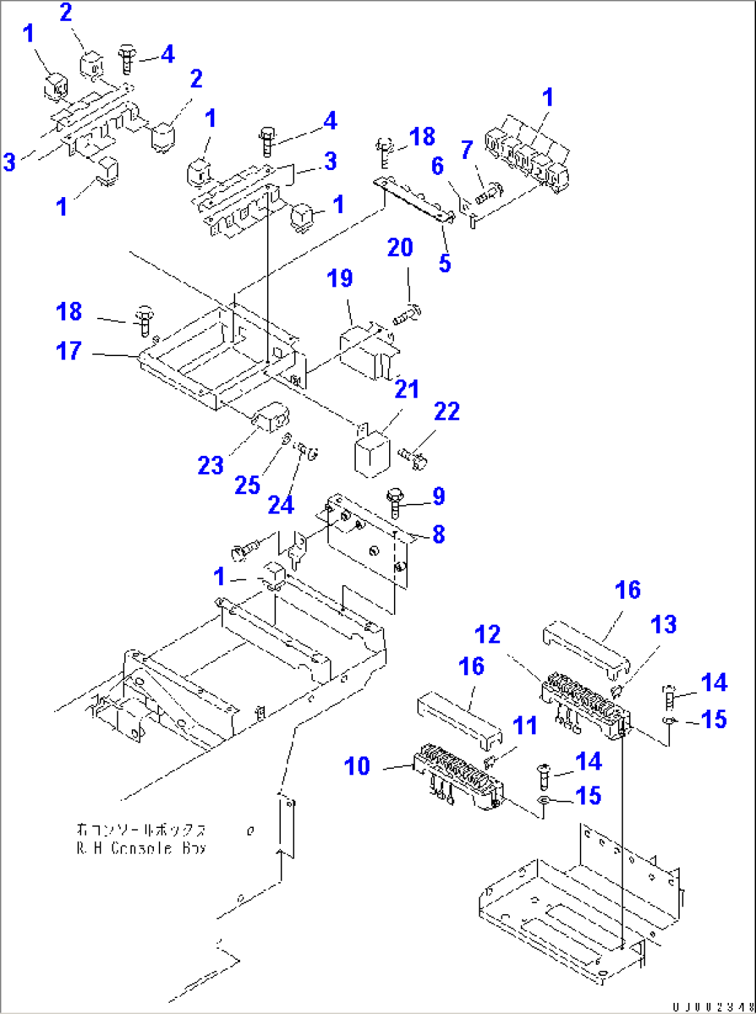 FLOOR SUB (RELAY AND FUSE)(#50025-)