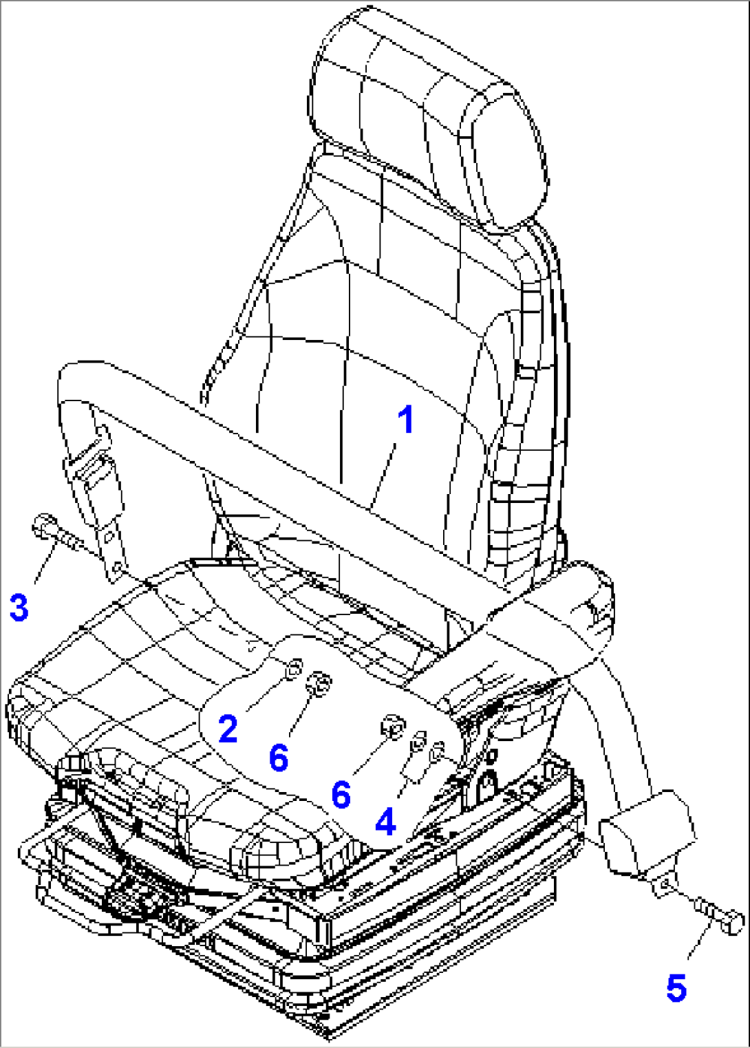SEAT BELT (2 INCH) (GRAMMER)(#85001-)