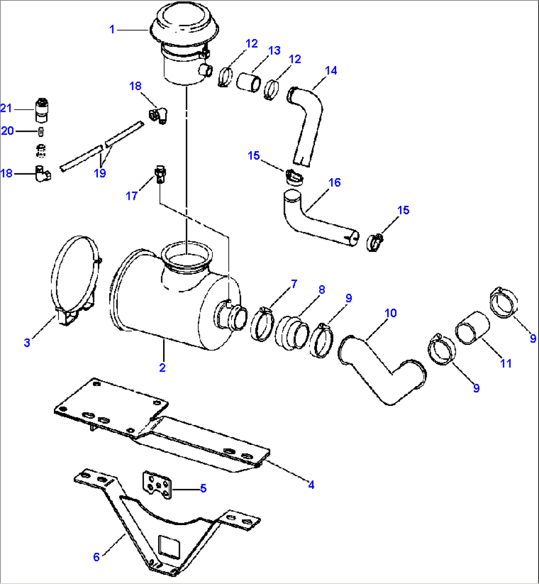 AIR CLEANER AND CONNECTIONS