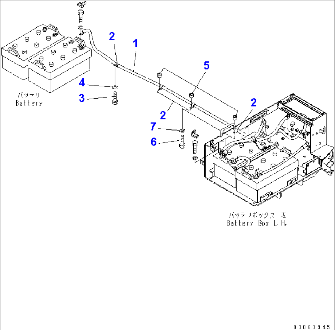 REAR HARNESS (BATTERY ISOLATOR) (MINING SPEC.)(#60002-)