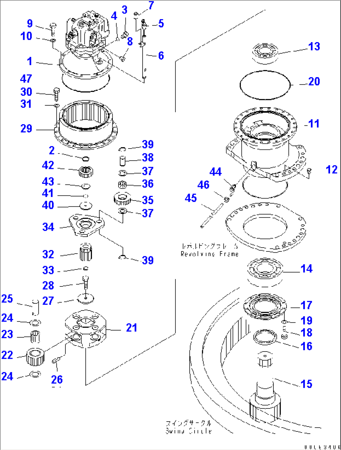SWING MACHINERY (FRONT)(#35017-)