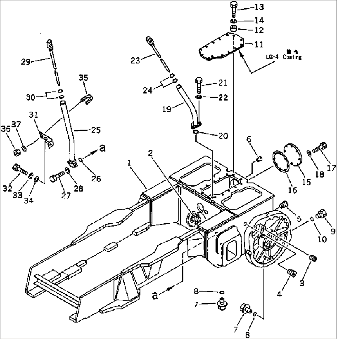 STEERING CASE AND MAIN FRAME