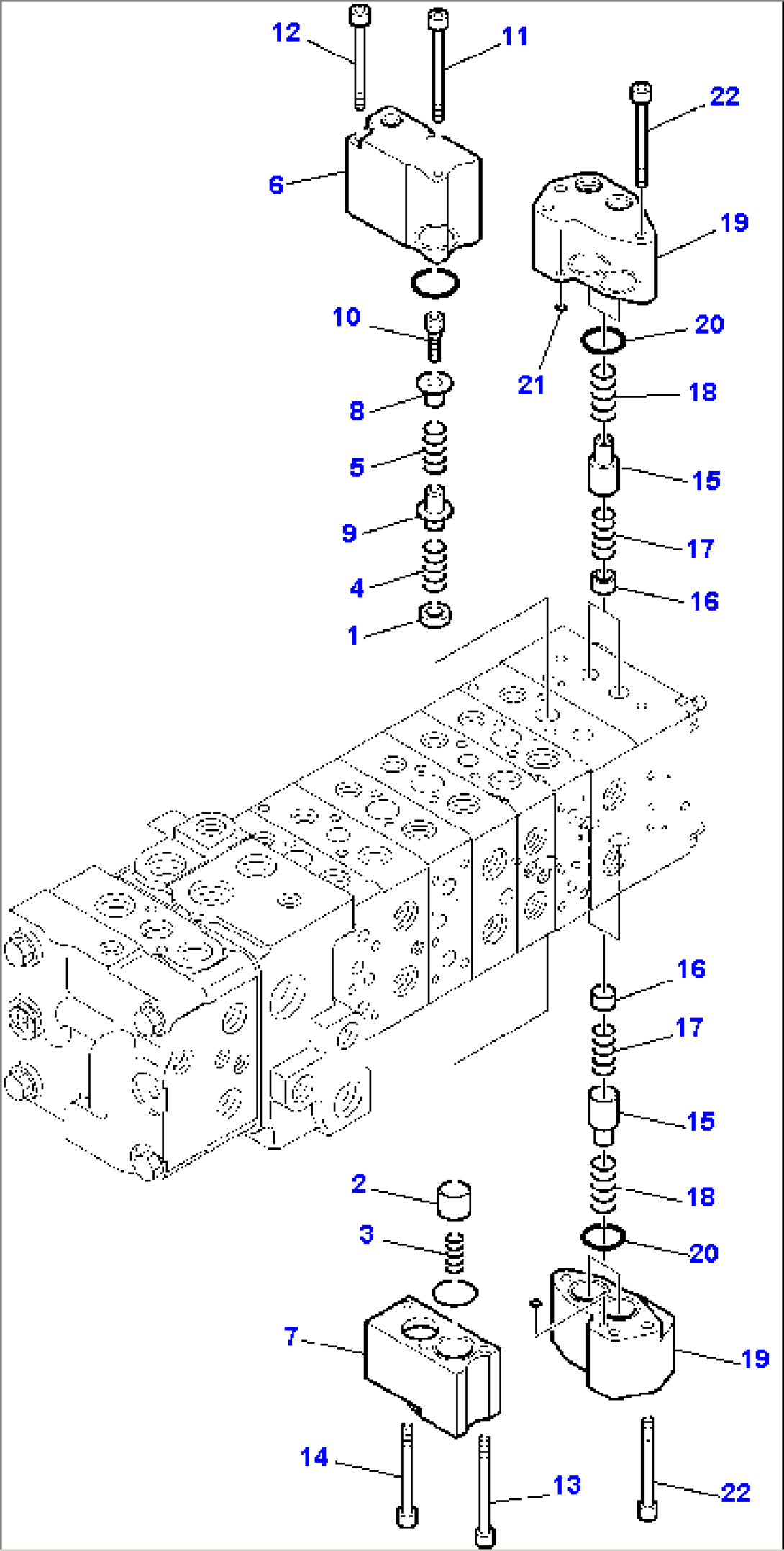 10-SPOOL CONTROL VALVE (9/16)