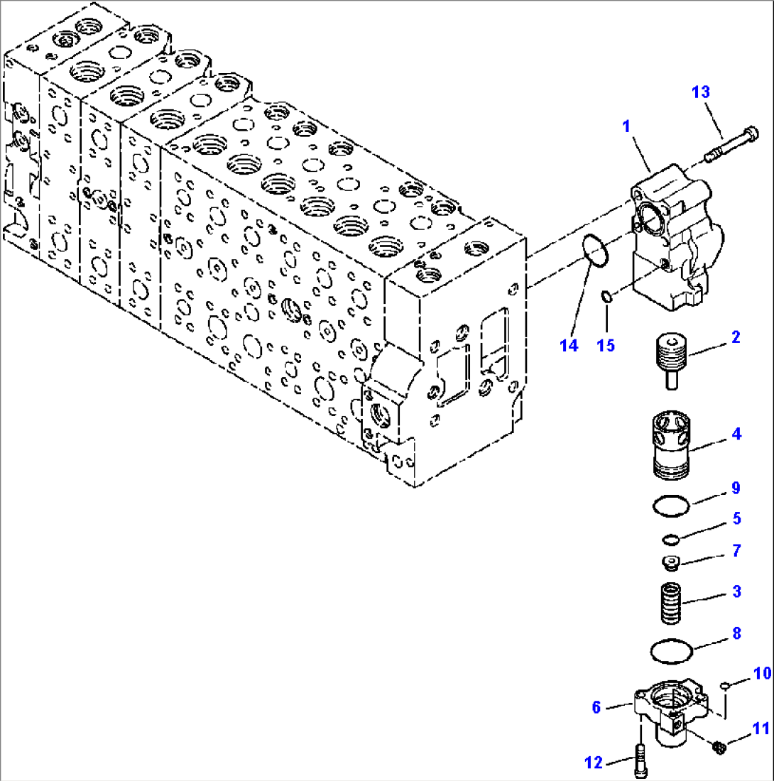 H0120-05H15 MAIN CONTROL VALVE BACK PRESSURE VALVE