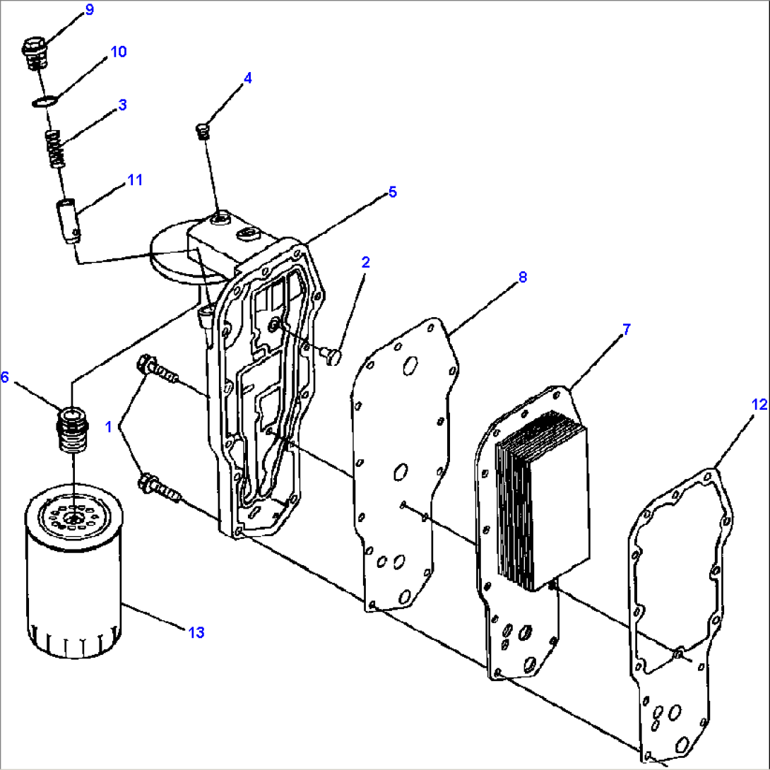 FIG. A3112-A2A2 LUBRICATING OIL COOLER