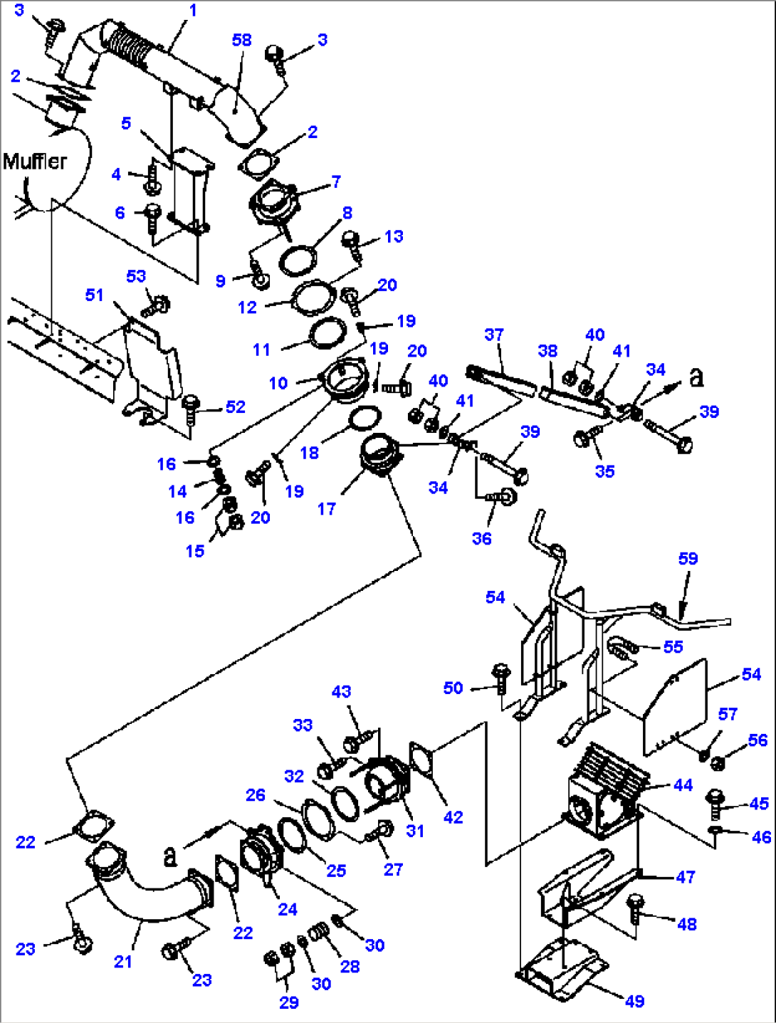 FIG. J3510-02A1A EXHAUST PIPING - WITH BODY HEATING (2/2)