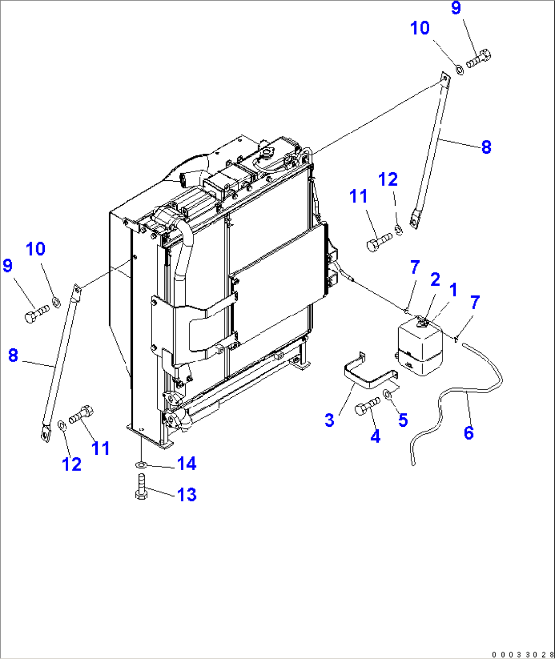 COOLING (SUB TANK AND RADIATOR MOUNT)(#11001-)
