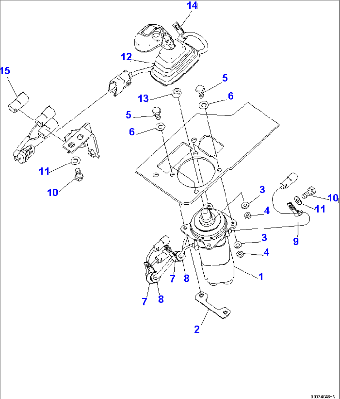 LOADER CONTROL (LEVER) (1/2) (FOR MULTI FUNCTION MONO LEVER)(#65001-)