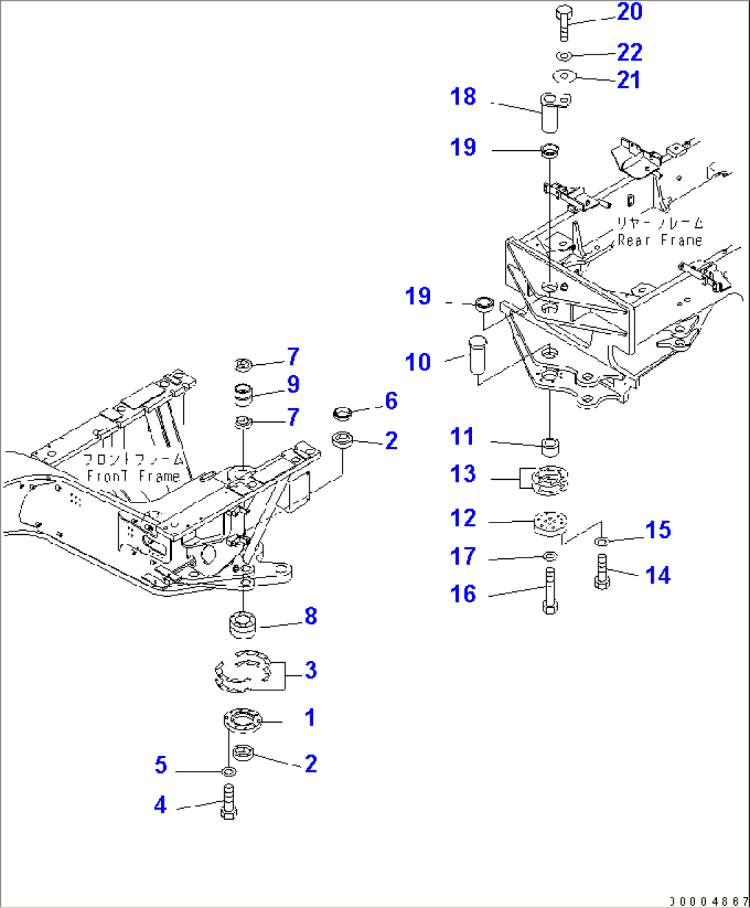 HINGE PIN (FOR FRONT AND REAR FRAME)