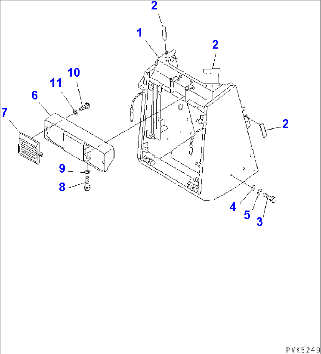 RADIATOR GUARD (FOR TRIMMING DOZER)