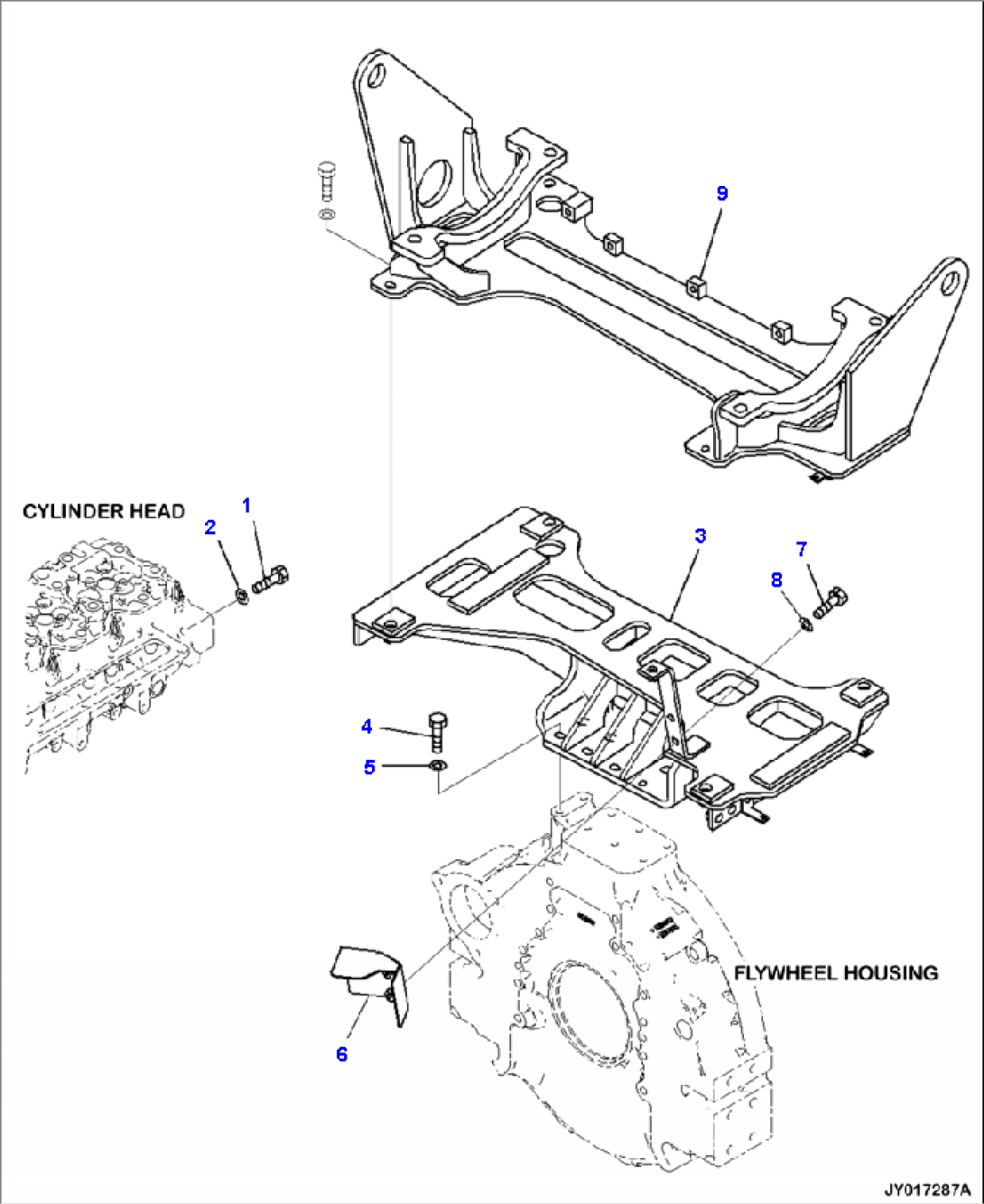 A1610-001001 KOMATSU DIESEL PARTICULATE FILTER (KDPF) MOUNTING