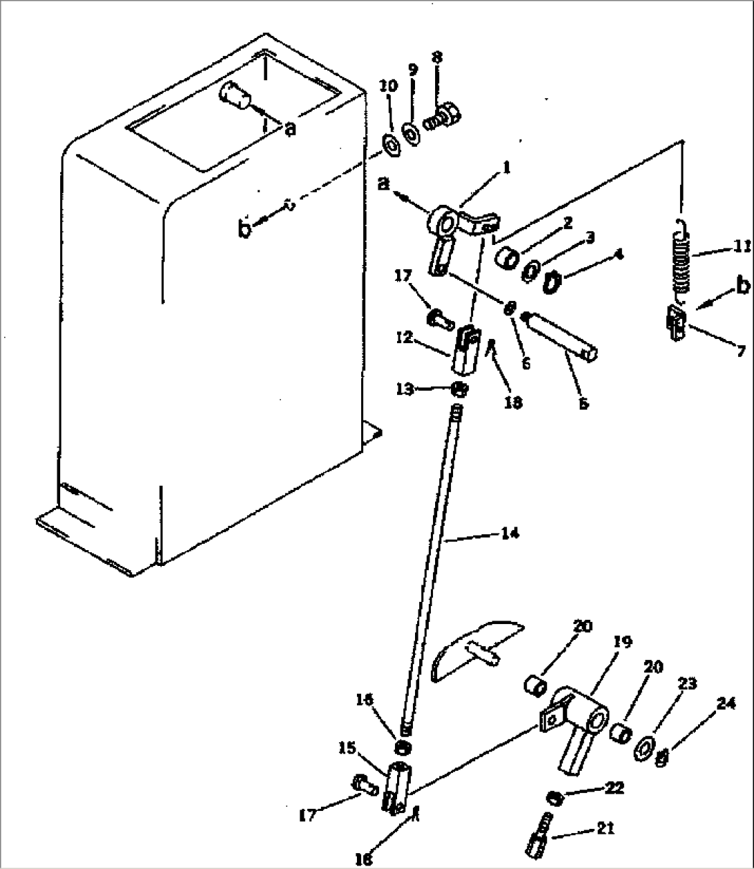 TRANSMISSION CONTROL LEVER (2/2)(#1001-1700)