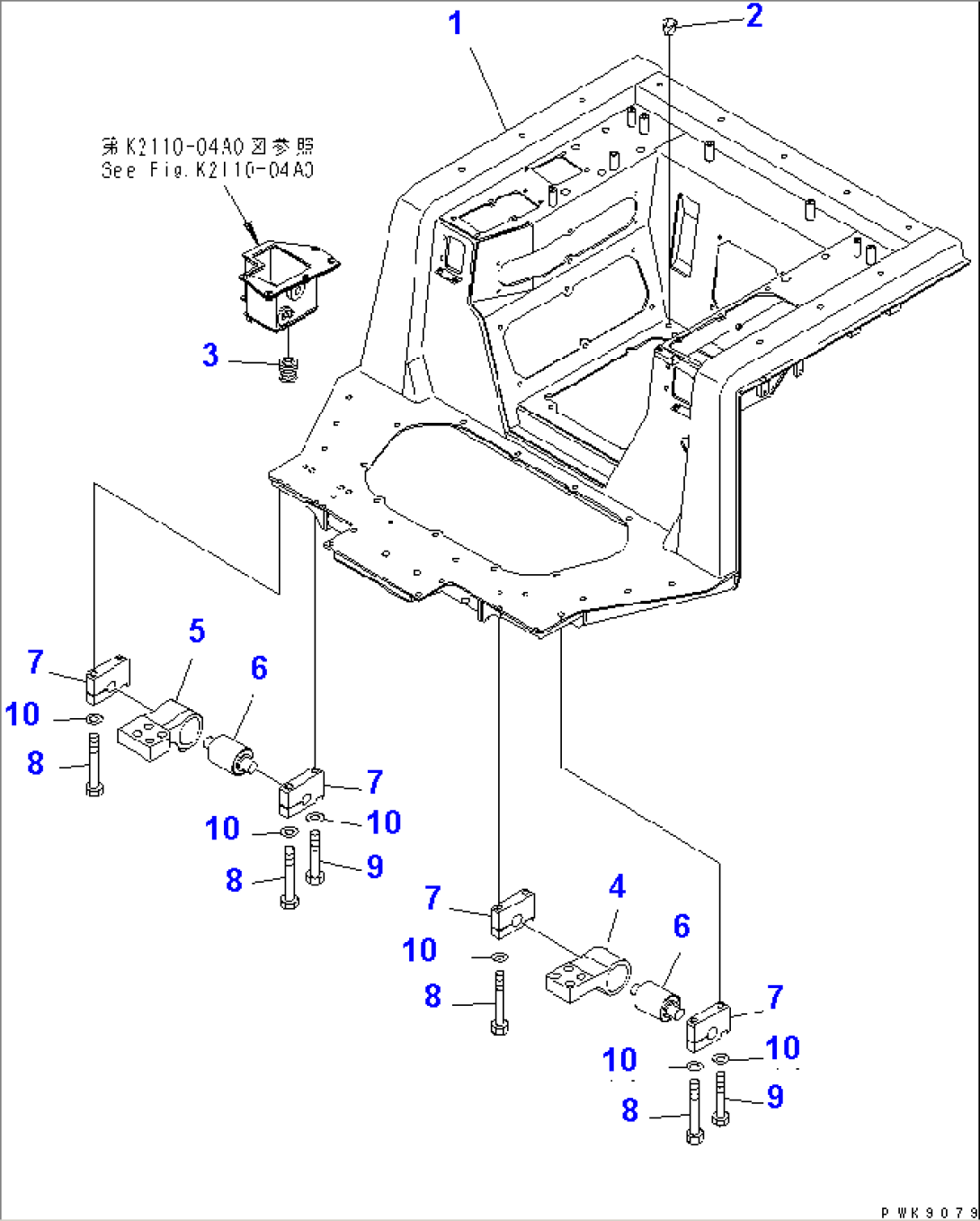 FLOOR FRAME (FRAME AND MOUNT)