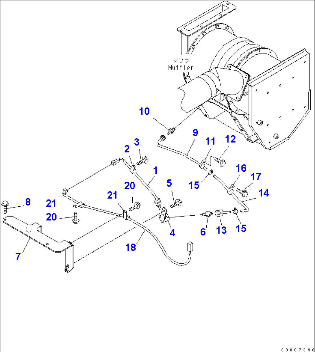 EXHAUST PIPING (SHUTTER PLATE)