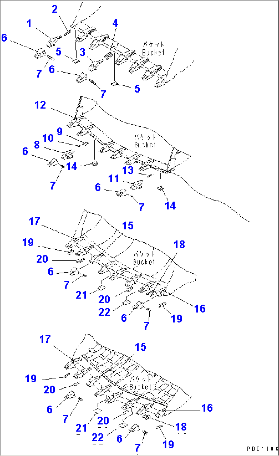 TOOTH (ADAPTER WELDED TYPE)