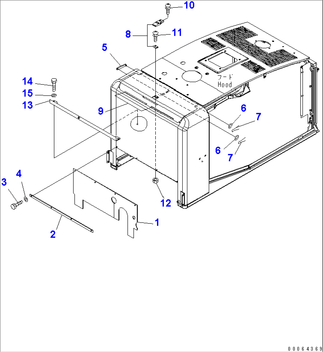 HOOD (BULK HEAD)(#75001-)